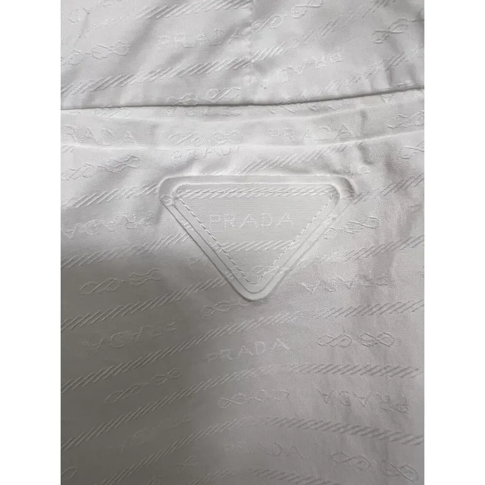 Prada White Logo Shorts - Men’s Size 50 Italian - EUC - AUTHENTIC - Picture 10 of 16